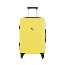 Semi Line Μεγάλη Σκληρή Βαλίτσα Semi Line T5629-6 Κίτρινο