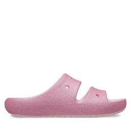 Crocs Şlapi Crocs Classic Glitter Sandal v2 K 209705 Roz