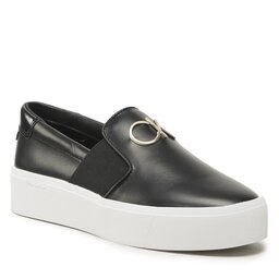 Calvin Klein Сникърси Calvin Klein Flatform Cupsole Slip On W/Hw HW0HW01421 Ck Black BEH