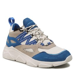 KARL LAGERFELD Sneakers KARL LAGERFELD KL51625 White Lthr & Textile W/Blue