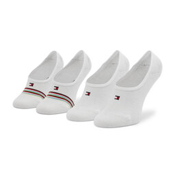 Tommy Hilfiger 2 pares de calcetines tobilleros para niño Tommy Hilfiger 701218368 White 001