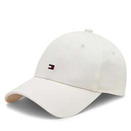 Tommy Hilfiger Czapka z daszkiem Tommy Hilfiger Essential Flag Cap AW0AW16360 Biały