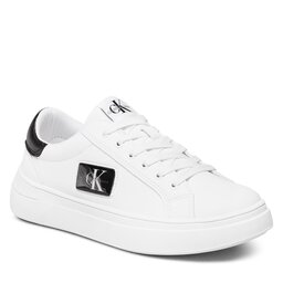 Calvin Klein Jeans Сникърси Calvin Klein Jeans Low Cut Lace-Up Sneaker V3X9-80562-1355 S White/Black X002