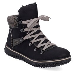 Rieker Polokozačky Rieker Z4238-00 Schwarz / Anthrazit / Anthrazit 00
