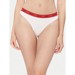 HUGO HUGO Στρίνγκ Thong Stripe Pyp 50545700 Λευκό