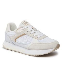 Tommy Hilfiger Sneakersy Tommy Hilfiger Essential Elevated Runner FW0FW07700 White YBS
