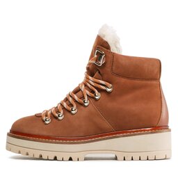 

Черевики туристичні Tommy Hilfiger Leather Outdoor Flat Boot FW0FW06822 Natural Cognac GTU, Коричневий