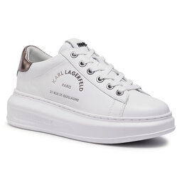 KARL LAGERFELD Sneakers KARL LAGERFELD KL62538 White Lthr W/Silver