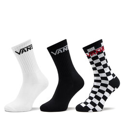 Vans Σετ ψηλές κάλτσες ανδρικές 3 τεμαχίων Vans Classic Crew VN000F0XY281 Μαύρο
