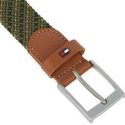

Чоловічий ремінь Tommy Hilfiger Adan 3.5 Elastic AM0AM11459 Army Green RBN, Зелений