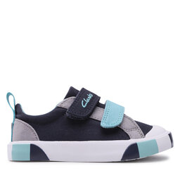 

Кеди Clarks Foxing Lo K 261648327 M Navy Combi, Cиній