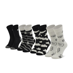 

Набір з 4 пар високих шкарпеток unisex Happy Socks, Чорний