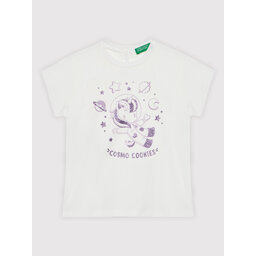 United Colors Of Benetton United Colors Of Benetton T-Shirt 3I1XG101X Λευκό Regular Fit