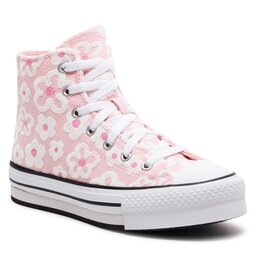 Converse Baskets Converse Chuck Taylor All Star Lift Platform Flower Embroidery A06324C Donut Glaze/Oops Pink/White