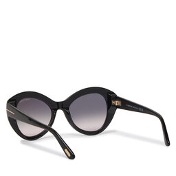 

Сонцезахисні окуляри Tom Ford FT1084 Shiny Black / Gradient Smoke, Чорний