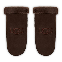 Ugg Női kesztyű Ugg W Sheepskin Embroider Mitten 20932 Burnt Cedar