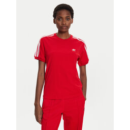 adidas adidas Marškinėliai 3-Stripes IR8050 Raudona Regular Fit