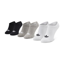 adidas Комплект 3 чифта къси чорапи унисекс adidas Trefoil Liner FT8524 Бял