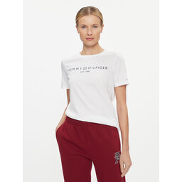 Tommy Hilfiger Tommy Hilfiger Póló Logo WW0WW40276 Fehér Regular Fit