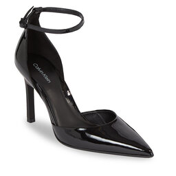 Calvin Klein Γόβες Calvin Klein Geo Stil Pump W Ankl Strp 90-Pat HW0HW01826 Ck Black BEH