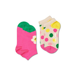 Happy Socks Set od 2 para dječjih niskih čarapa Happy Socks KSMD02-3300 Šarena