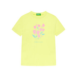 United Colors Of Benetton United Colors Of Benetton Póló 3JERG10J3 Sárga Regular Fit