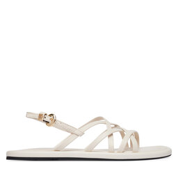 Tommy Hilfiger Sandalen Tommy Hilfiger Flat Strappy FW0FW09220 Creme