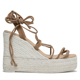 

Еспадрильї Manebi Soft Suede Lace-Up Wedge Espadrilles L 8.7 WA Tobacco, Коричневий