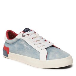 Pepe Jeans Sneakers Pepe Jeans Kenton Denim W PLS31442 Factory Blue 560