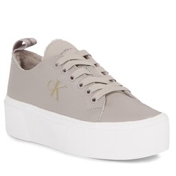 Calvin Klein Jeans Αθλητικά Calvin Klein Jeans Cupsole Flatform Low Wl Lth Wn YW0YW01107 Porpoise PQ1