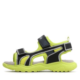 Geox Sandali Geox J Sandal Splush Boy J35GPA014CEC3707 S Lime/Black