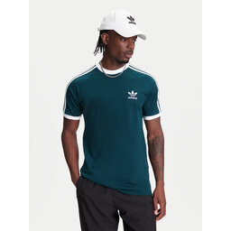 adidas adidas Marškinėliai adicolor Classics 3-Stripes JY1374 Žalia Slim Fit