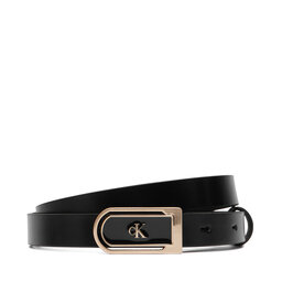 Calvin Klein Gürtel Calvin Klein Round Ck Enamel Plaque 20Mm LV04F7109G Schwarz
