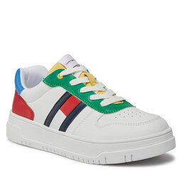 

Снікерcи Tommy Hilfiger Flag Low Cut Lace-Up Sneaker T3X9-33369-1355 S Multicolor Y913, Білий