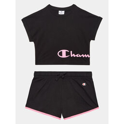 Champion Champion Σετ T-Shirt και σορτς 404624 Μαύρο Regular Fit