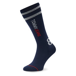 

Високі шкарпетки unisex Tommy Jeans 701220281 Navy 001, Cиній
