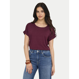 ONLY ONLY Camiseta Moster 15106662 Guinda/burdeos Regular Fit