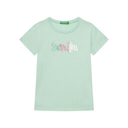 United Colors Of Benetton United Colors Of Benetton Majica 3I1XC10MZ Zelena Regular Fit