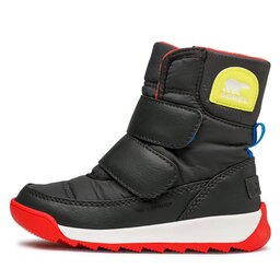 

Снігоходи Sorel Childrens Whitney II Strap Wp NC3919-093 Jet/Poppy Red, Сірий