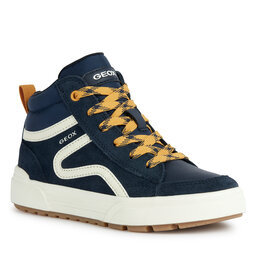 Geox Sneakersy Geox J Weemble Boy J36HAA 022FU C0657 S Navy/Yellow