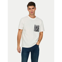 Only & Sons Only & Sons Camiseta 22025286 Blanco Regular Fit