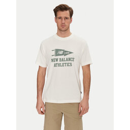 New Balance New Balance Camiseta MT51924 Blanco Relaxed Fit