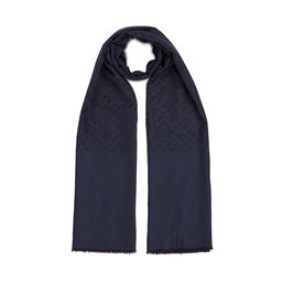 Tommy Hilfiger Sál Tommy Hilfiger Monogram Micromodal Scarf AW0AW15622 Space Blue DW6