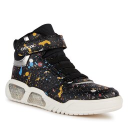 Geox Sneakers Geox J Illuminus Girl J36HPA 00411 C9999 D Black