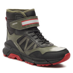 Geox Stivali da neve Geox J Flexyper Plus Boy J36LCD 0MEFU C3267 D Military/Red
