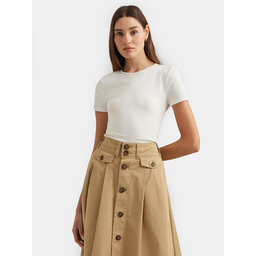 LAUREN RALPH LAUREN Lauren Ralph Lauren Póló 200655374002 Fehér Slim Fit