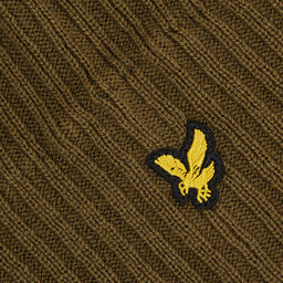

Шапкa Lyle & Scott Knitted Ribbed Beanie HE502AC Olive W485, Зелений