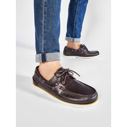 

Туфлі Tommy Hilfiger Classic Leather Boat Shoe FM0FM02735 Cocoa GT6, Коричневий