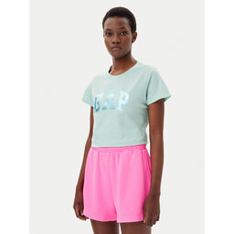 Gap Gap Marškinėliai 729555-13 Žalia Regular Fit