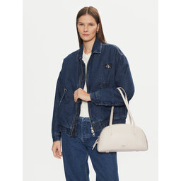 Calvin Klein Handtasche Calvin Klein Ck Glide Elongated Shoulder Bag K60K612819 Weiß